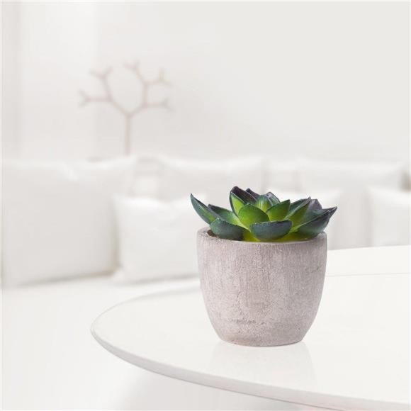 Fake Plants Artificial Succulent Plant Assorted Decorative Faux Succulent Potted - Picture 3 of 7
